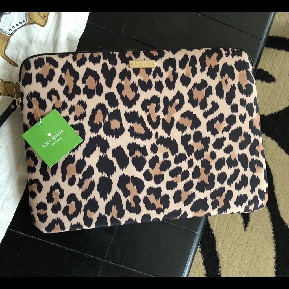 Kate Spade ♠️ 13 Inch Leopard Laptop Case BNWT